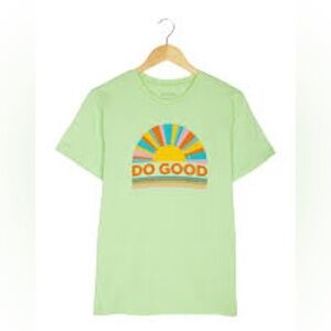Cotopaxi Organic T Shirt Do Good Sunrise Lime Green Plus Size 1x